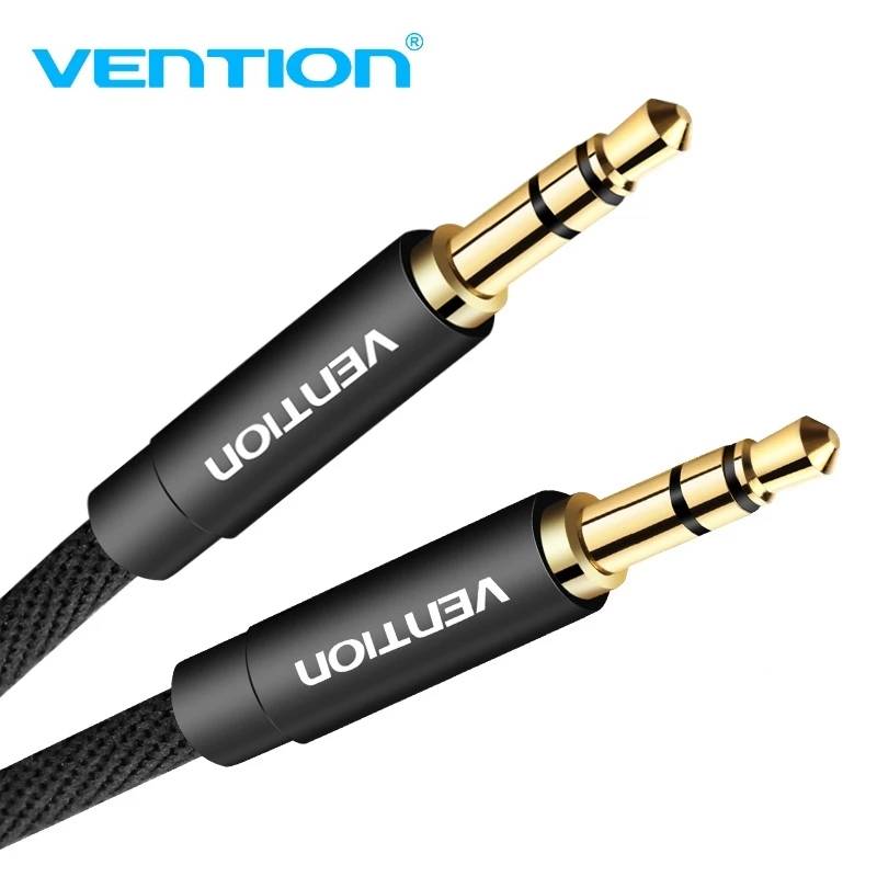 VENTION การระบายอากาศ สายต่อแจ็คเสียง 3.5 มม. เสริมสําหรับหูฟัง เครื่องเสียงสเตอริโอที่บ้านในรถยนต์