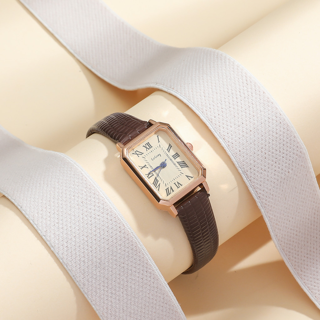 สินค้าใหม่นาฬิกาโรมัน Niche Simple เวอร์ชั่นเกาหลี All-Match ประณีต Niche High-End Retro สุภาพสตรีนาฬิกาผู้หญิง