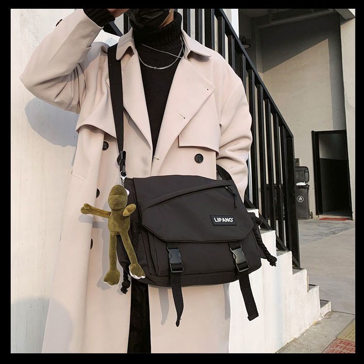 กระเป๋าสะพายไหล่ ผ้าไนล่อน ขนาดใหญ่ จุของได้เยอะ แฟชั่นฮาราจูกุ สไตล์เกาหลี และญี่ปุ่น สําหรับนักเรียน - รูปที่ 2