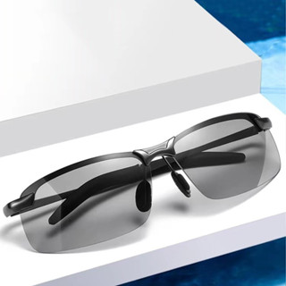 ผู้ชายแว่นกันแดดขับรถโพลาไรซ์กลางวันกลางคืนใช้แว่นตาตกปลาแสง…