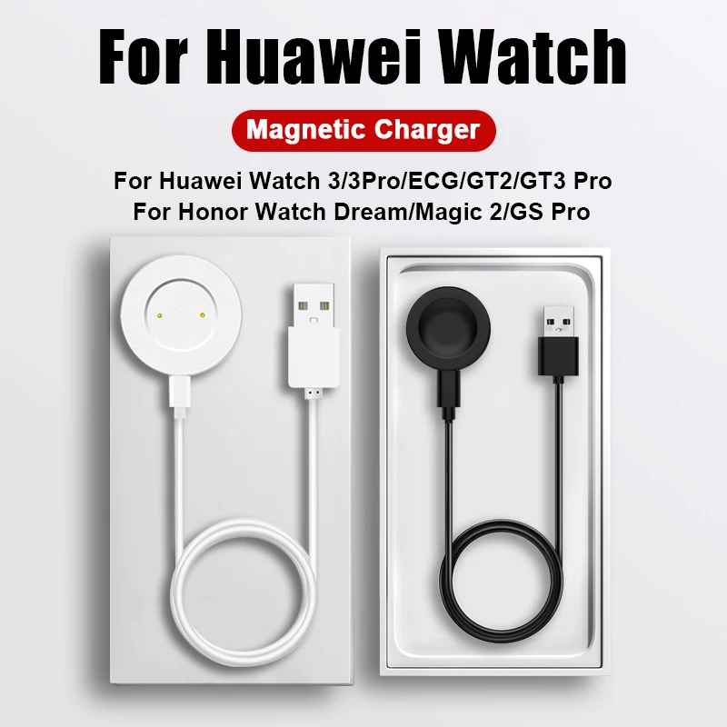 Fast Charging สายชาร์จสําหรับนาฬิกา Huawei GT2 GT3 Pro USB Magnetic Charger สําหรับ Huawei นาฬิกา GT GT2 GT2e Honor นาฬิกา GS Pro Ma