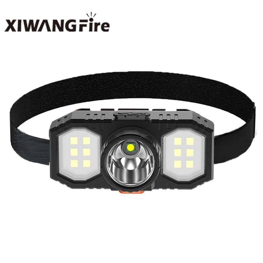 ใหม่ Q5 + COB LED ไฟหน้า USB ชาร์จแบตเตอรี่ในตัวแบบพกพามินิไฟฉายโคมไฟกลางแจ้ง Camping ไฟหน้า