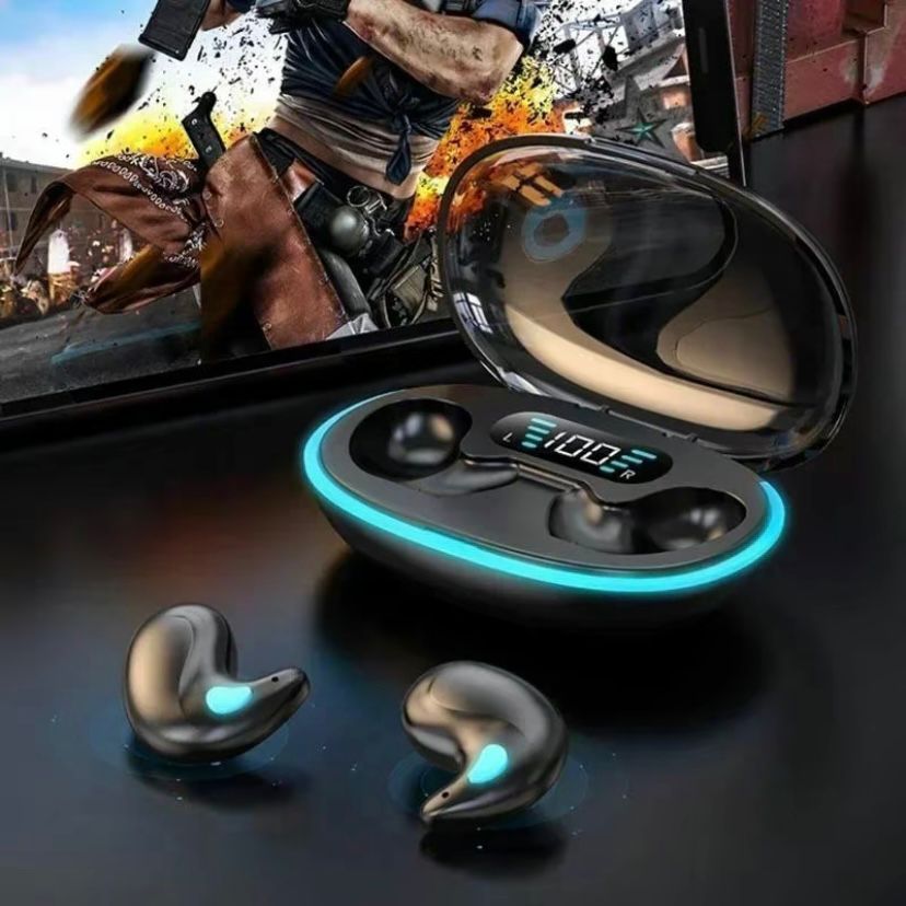 X55 หูฟังไร้สายขนาดเล็กสเตอริโอซ่อนไฮไฟเพลงเกมนอนหลับลดเสียงรบกวน