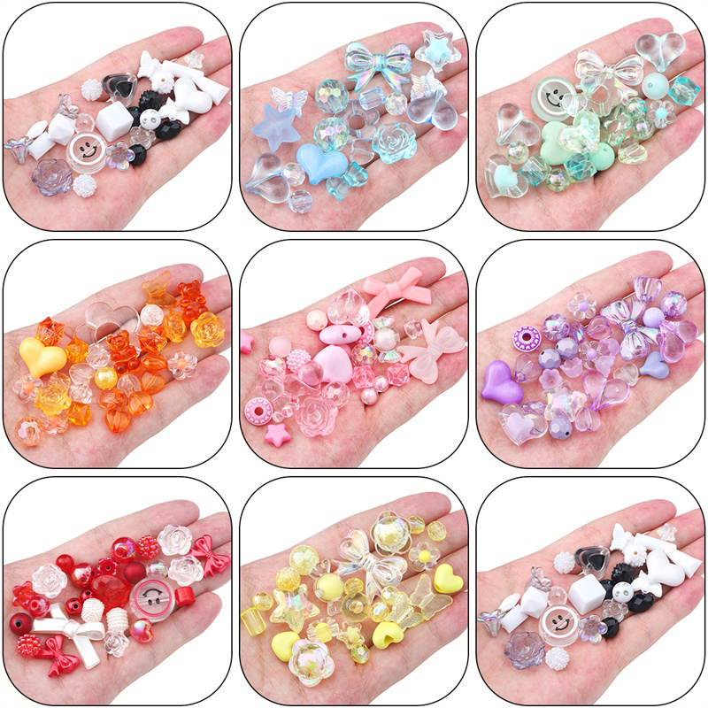 เซนต์. Kunkka 20g ลูกปัดอะคริลิคผสมสีไม่สม่ําเสมอสําหรับเครื่องประดับ DIY