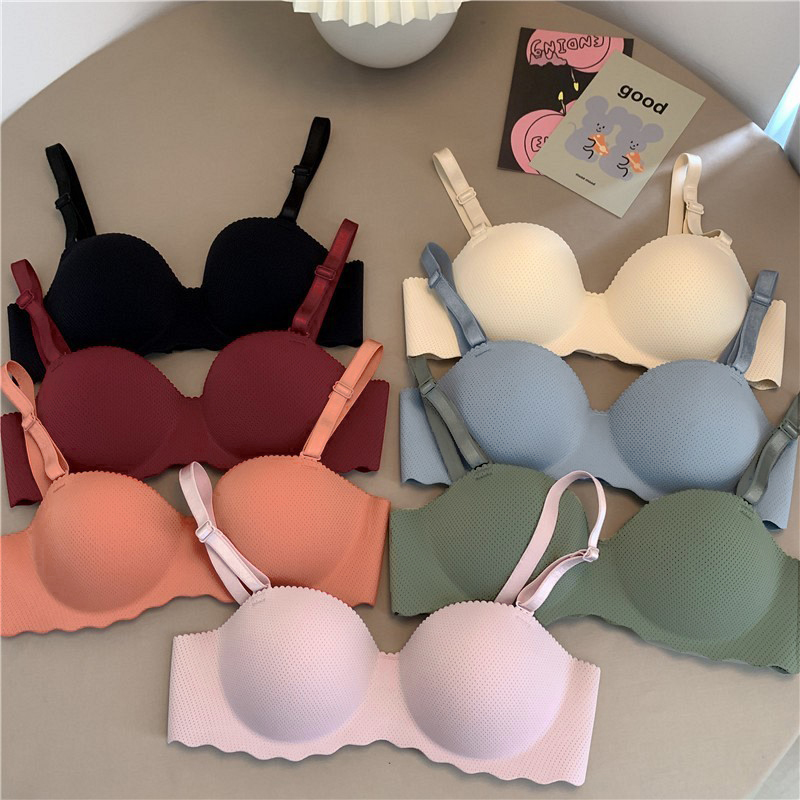 32-38ABSimple And สบายเซ็กซี่ breathable braThickened cup ขนาดเหมาะสําหรับเส้นรอบวงหน้าอกเล็ก