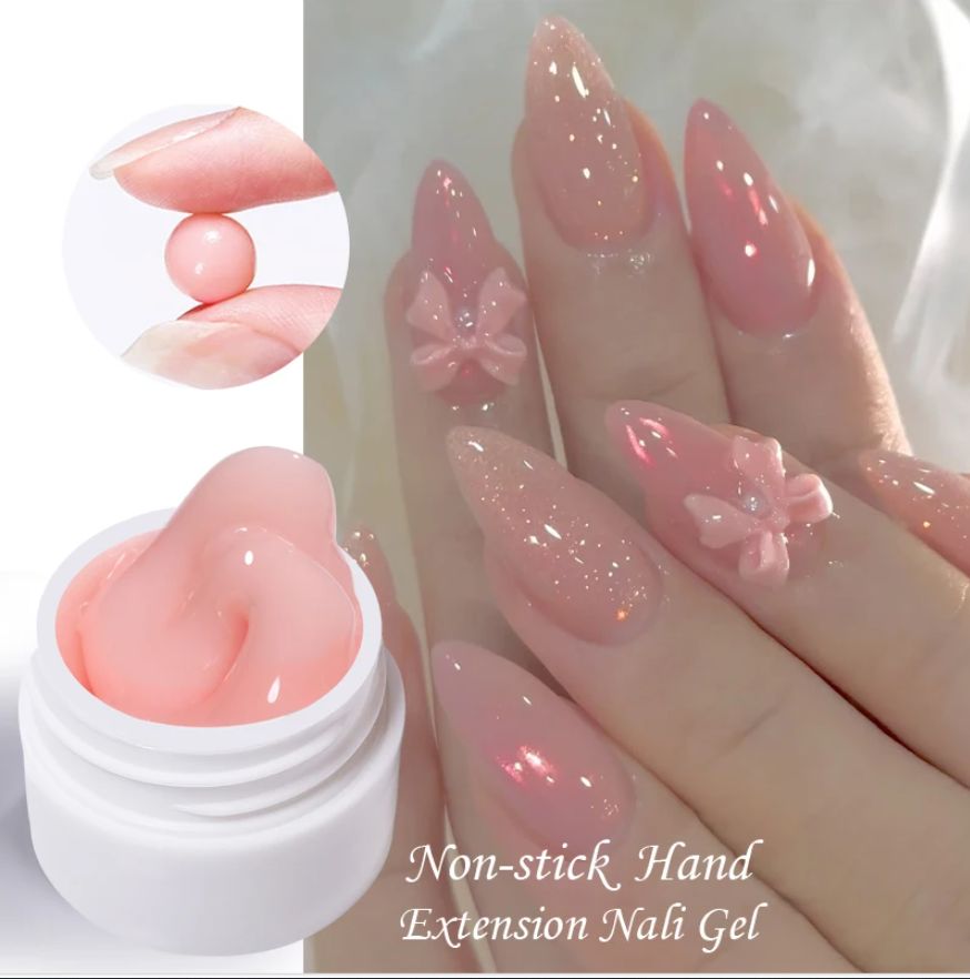 Lilycute Solid Builder Gel สําหรับเล็บ, Extension Hard Nail Gel, Non-Sticky มือเล็บประติมากรรมเจล,อะคริลิคขยายเล็บเจลสําหรับเล็บ 8ml