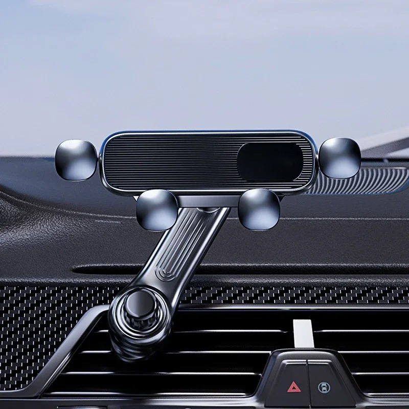 360° หมุนที่วางโทรศัพท์ในรถสําหรับที่วางโทรศัพท์ในรถสากลแรงโน้มถ่วงยืนยึดเต้าเสียบอากาศมือถือรถยึดอะแดปเตอร์