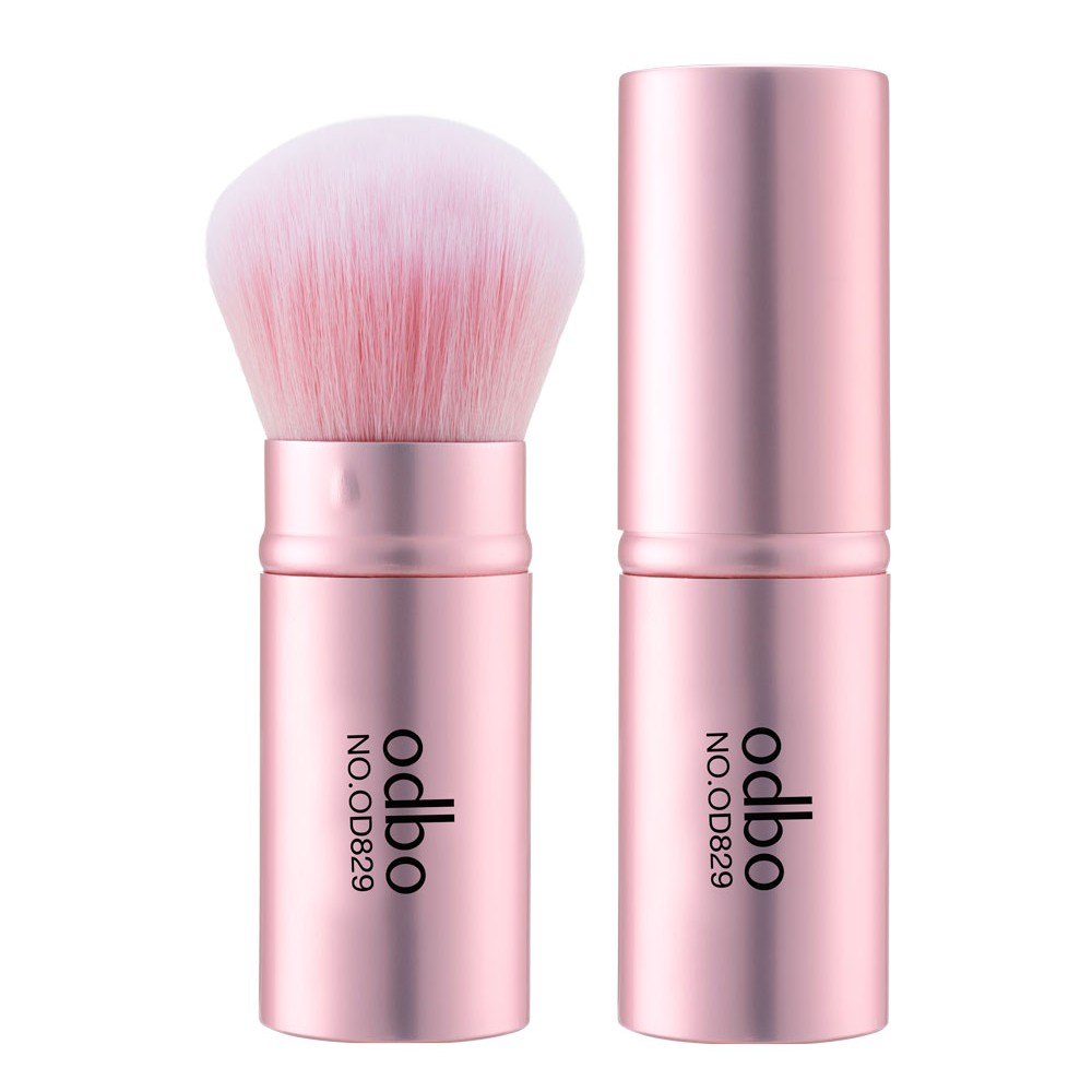 Odbo แปรงแต่งหน้า OD829 ทรงโค้งมน เกลี่ยแป้งฝุ่น ขนนุ่ม ไม่ระคายเคือง (มี 3 สี ชมพู น้ำตาล ดำ) รูปที่ 5