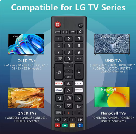 รีโมทคอนโทรลสากลสําหรับ LG สมาร์ททีวี LCD LED UHD OLED QNED NanoCell 4K 8K AKB75095307/8 ลูกชาย76037605 ลูกชาย76037601 ลูกชาย74915305