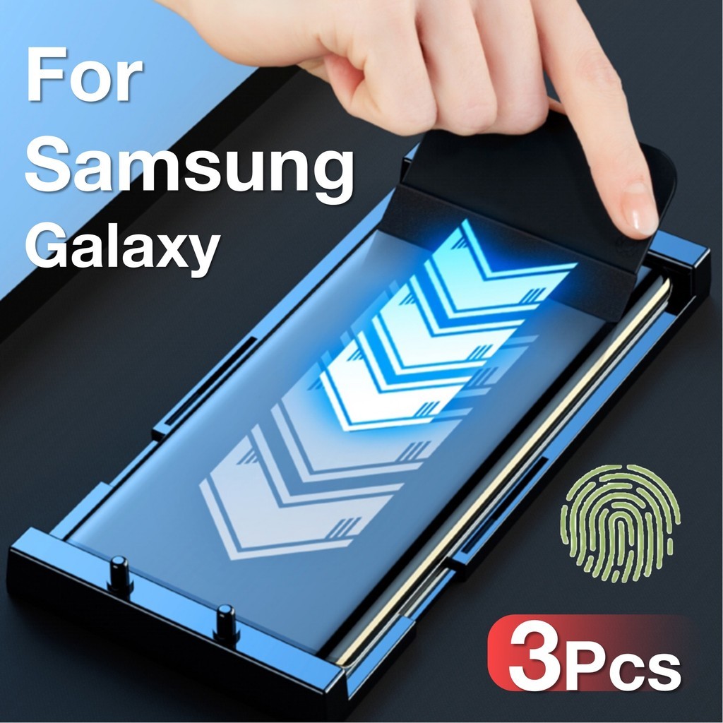 3 ชิ้นสําหรับ Samsung Galaxy S24 S23 S22 S21 S20 Ultra S10 S9 S8 Plus หมายเหตุ 20 10 9 8 ป้องกันหน้าจอชุด ไม่ใช่กระจกนิรภัย