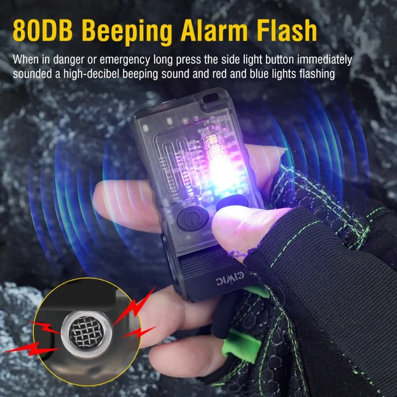 1 PC BALDR V10 ไฟฉายแสงที่แข็งแกร่งขนาดเล็ก, พร้อมแสงอัลตราไวโอเลต 365nm, USB C ชาร์จ Led พวงกุญแจไฟฉาย,พร้อมไฟด้านข้าง Cob