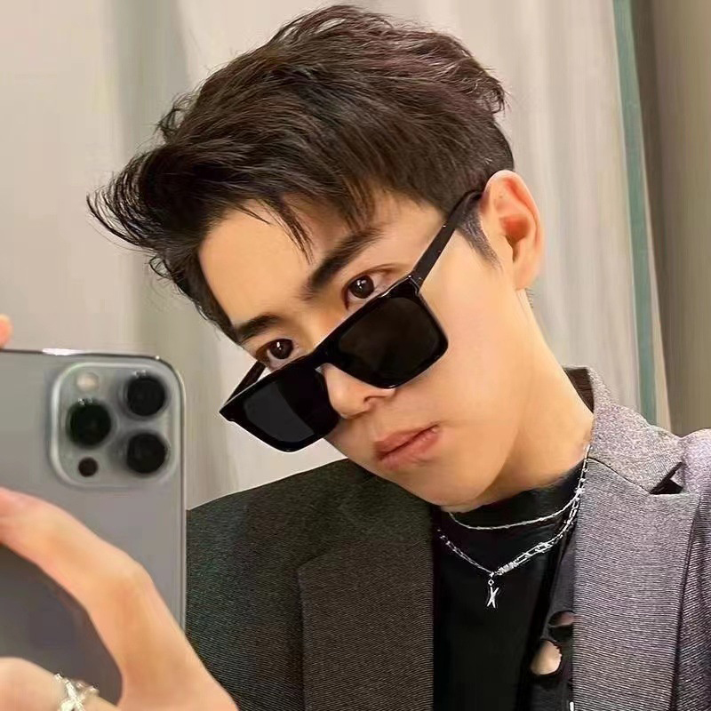 สี่เหลี่ยมผืนผ้าแว่นตากันแดด UV400 ป้องกันแคบ Unisex กีฬา Shades Retro สไตล์วินเทจ - รูปที่ 2