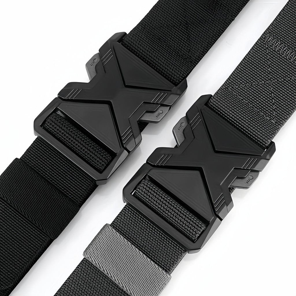 ใหม่ Quick Release Pluggable Buckle เข็มขัดยุทธวิธี Breathable ยืดหยุ่นทหารเข็มขัดสําหรับชายยืดหยุ่นกางเกงเข็มขัด