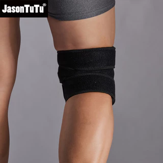 Jasontu 1 ชิ้น Breathable Four Spring เข่าสนับสนุนรั้ง Kneepad ปรับ Patella Pads ความปลอดภัย