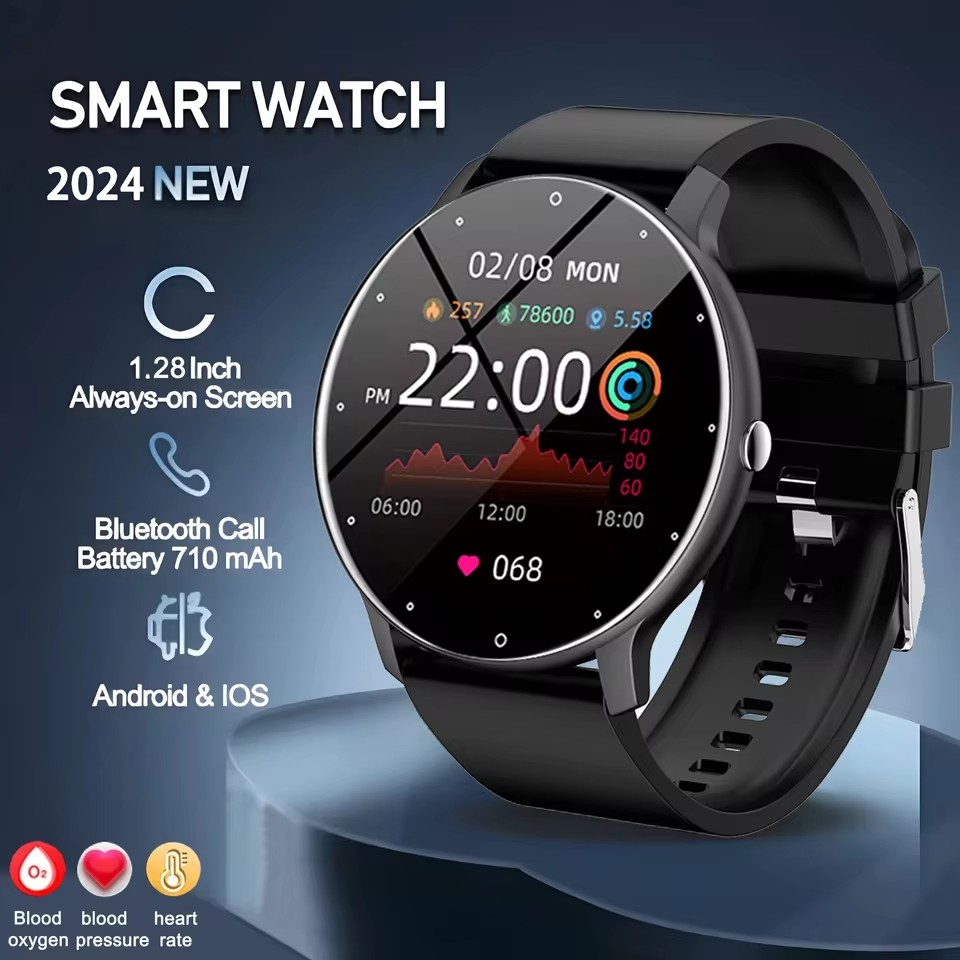 ZL02 สำหรับ Xiaomi SmartWatch ผู้หญิงและผู้ชาย หน้าจอสัมผัสเต็มรูปแบบ โทรบลูทูธ กันน้ำ GPS ฟิตเนสทรT