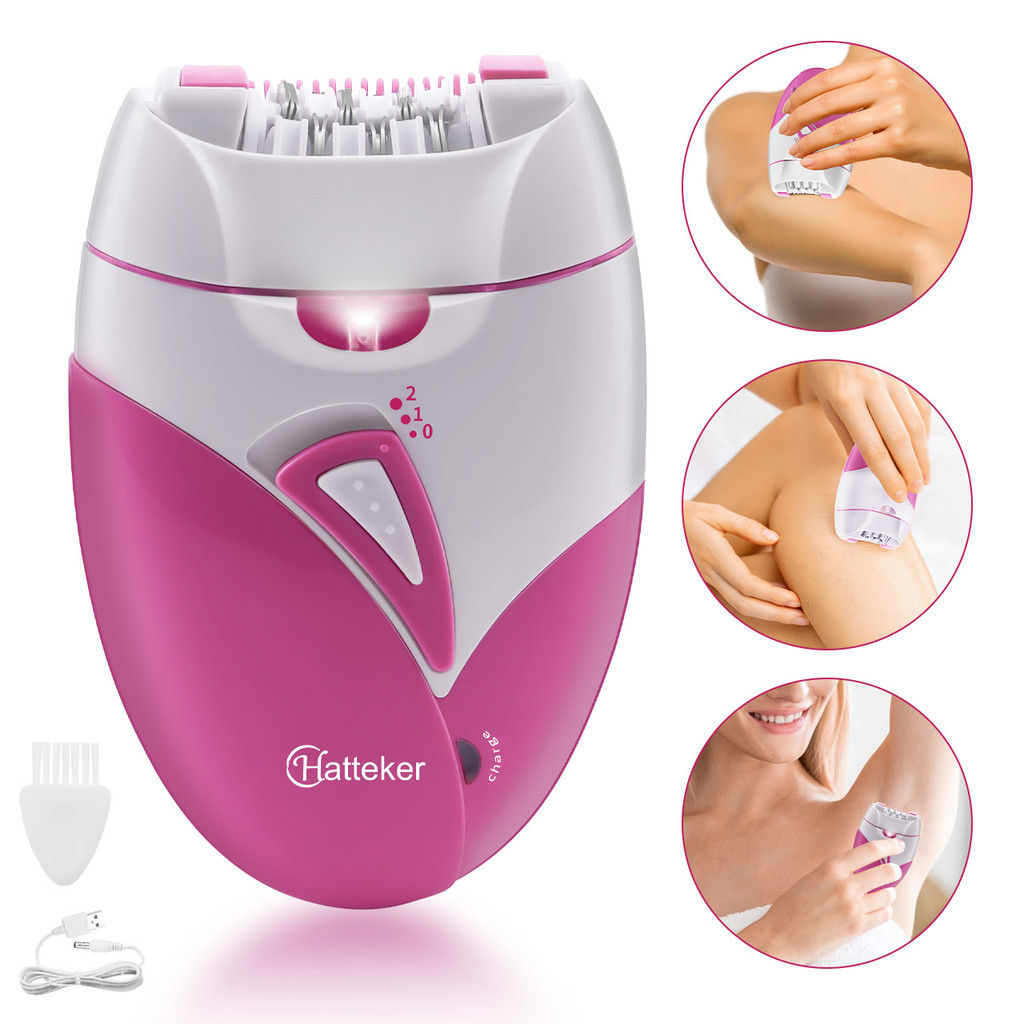 Hatteker เครื่องกําจัดขนผู้หญิงไฟฟ้า – กําจัดขนล้อคลิปพร้อมการออกแบบแบบชาร์จ USB ของขวัญความงามการดูแลส่วนบุคคล ราคา ถูกที่สุด ดีลบีเคเค แกลเลอรีภาพที่ 2