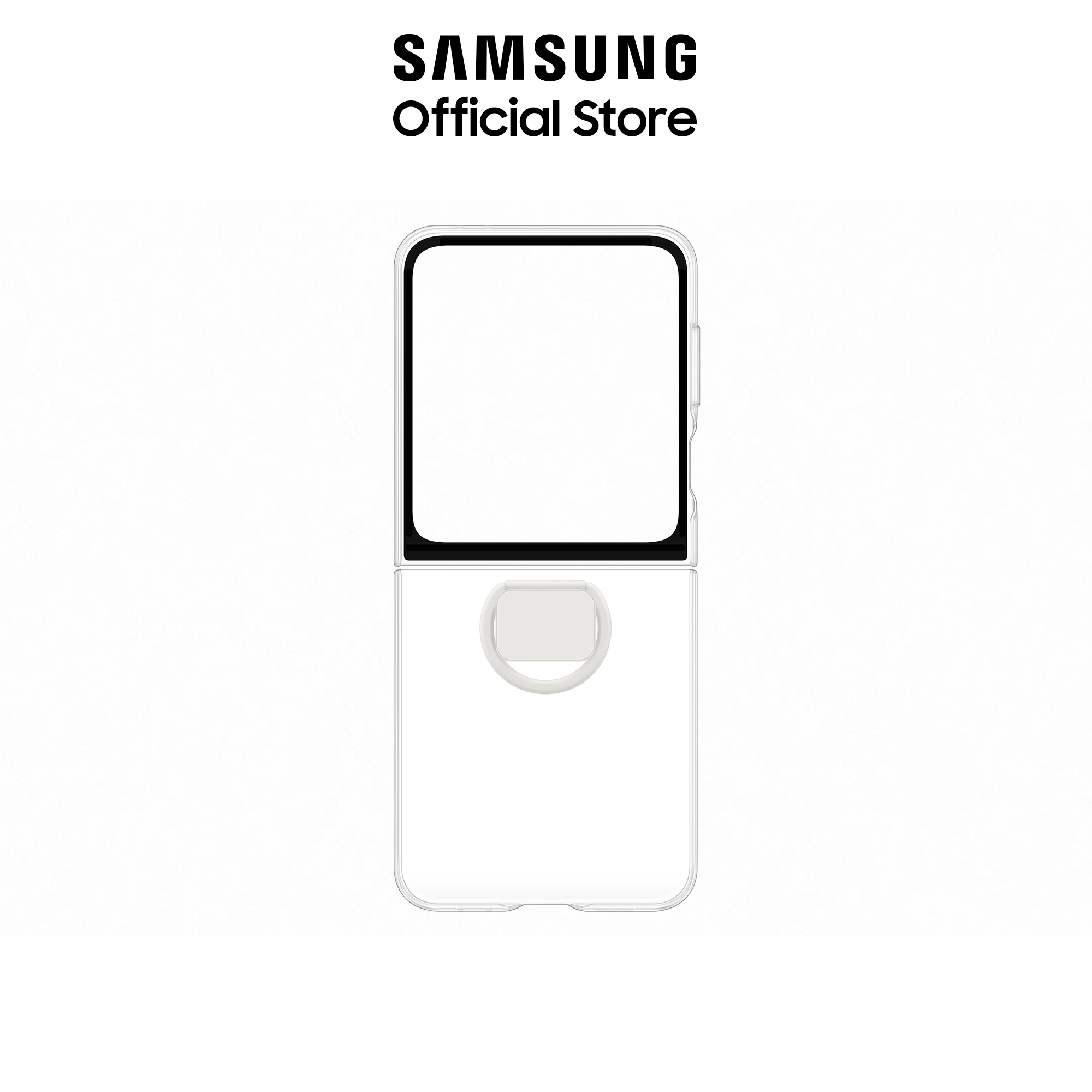 Samsung Clear Case with Ring สำหรับ Galaxy Z Flip6 เคสโทรศัพท์