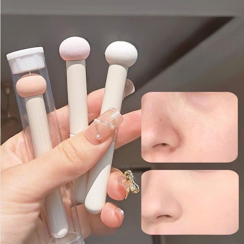 แปรงคอนซีลเลอร์ฟองน้ําหัวเห็ด – ปกปิดความหมองคล้ําและรอยสิว, มินิแบบพกพา