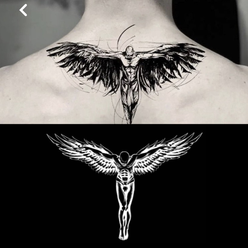 MEET Magic Tattoo 10 ซม.x 15 ซม.Magic Tattoo กันน้ําชั่วคราว Tattoo สติกเกอร์ติดทนนาน 15 วัน L-025