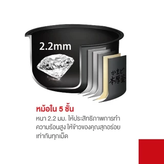 TOSHIBA หม้อหุงข้าวดิจิตอล รุ่น RC-T18DR1
