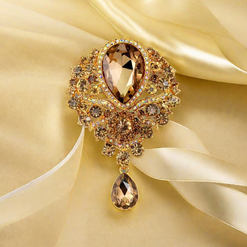 Cross-border ยุโรปอเมริกัน High-End เข็มกลัดโอ้อวด Retro เครื่องประดับ Corsage Pin เสื้อผ้าอุปกรณ์เสริมเสื้อผ้า