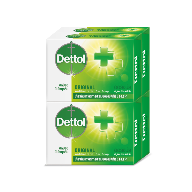 [Gift] Dettol เดทตอล สบู่เดทตอล สบู่อาบน้ํา สูตรออริจินอล 60 กรัม x4 (สินค้าสมนาคุณงดจำหน่าย)