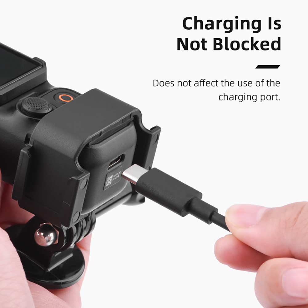 Brdrc ขยายอะแดปเตอร์สําหรับ DJI Osmo Pocket 3 กล้องกิมบอลมือถือพร้อมรองเท้าเย็นคู่ 1/4 "รูสกรูยึดสําหรับกล้องอุปกรณ์ถ่ายภาพ ﻿