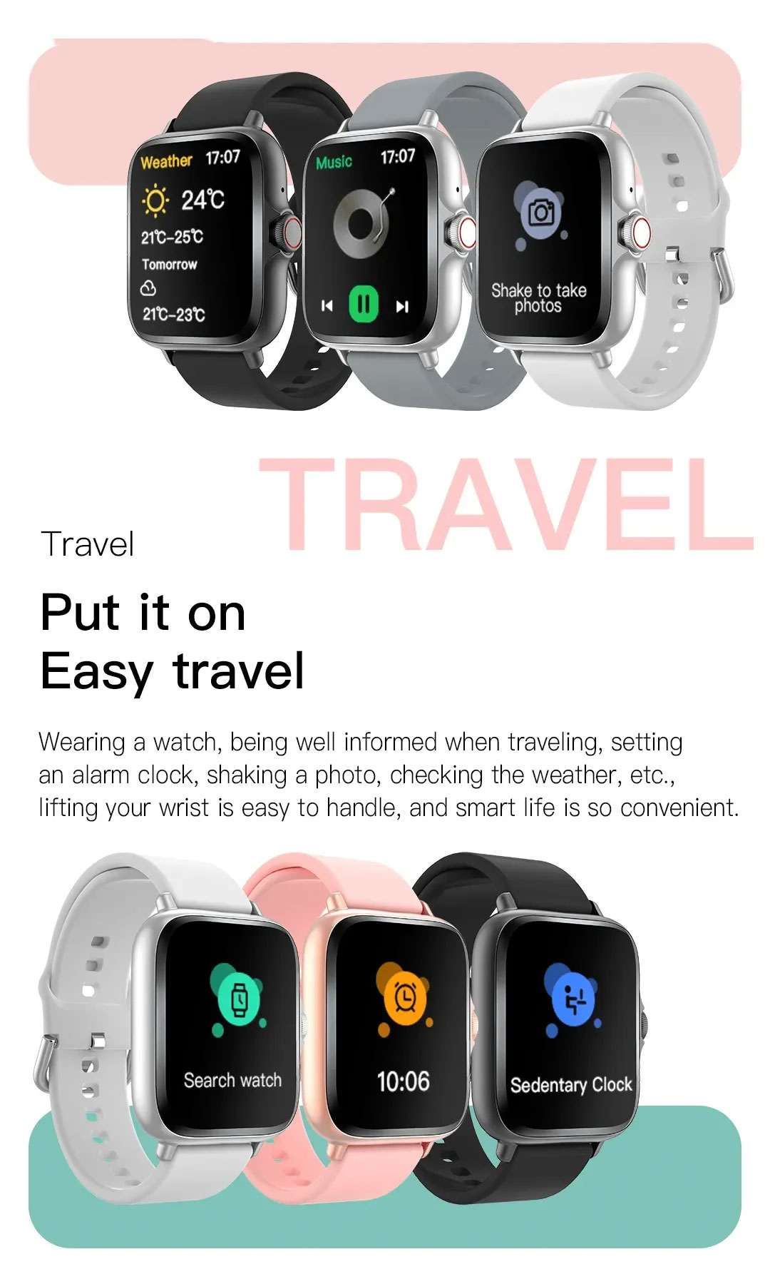 นาฬิกาอัจฉริยะ Xiaomi รุ่นใหม่ หน้าจออินฟินิตขนาด 2.01 นิ้ว โทรบลูทูธ ตรวจวัดออกซิเจนในเลือด/ความดัน นาฬิกาสำหรับผู้หญิงและผู้ชาย - รูปที่ 3