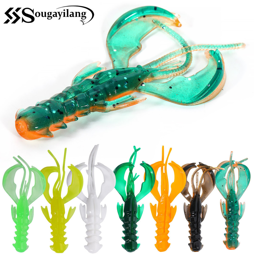 ซื้อ Sougayilang 7 สี 10 ชิ้น/ล็อตเหยื่อตกปลา Soft Lure 6 ซม.ตกปลาเหยื่ออ่อนสําหรับตกปลา