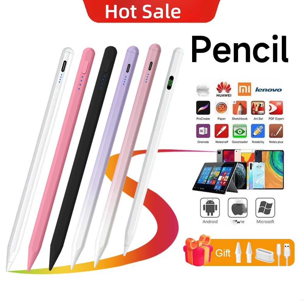 ขายดีnew ปากกาสไตลัสสากลจริง ปากกาสไตลัส 2 in 1 สําหรับ android Touch Screen Pencil Capacitive Pen
