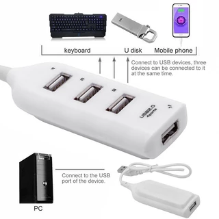 ฮับ USB สําหรับแล็ปท็อป PC 4 พอร์ต USB2.0 Distribution Splitter Fast อะแดปเตอร์แปลง OTG