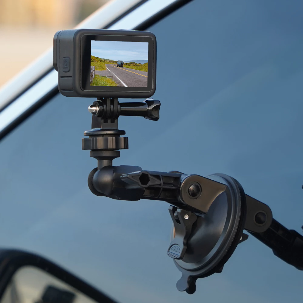 Brdrc ถ้วยดูดสําหรับ Gopro Hero 12 1110 9/Insta 360/Osmo Action/กระเป๋า 3 อุปกรณ์เสริมกล้องรถ Mount กระจกดูดที่แข็งแกร่ง Dash กล้องผู้ถือขาตั้ง Bracket thumbnail 8