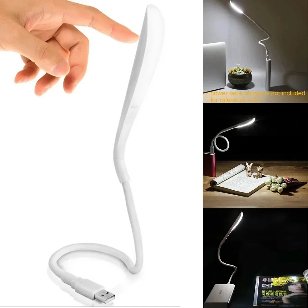 ยืดหยุ่น USB Touch Sensor Night Light ไฟ LED แบบพกพาโน้ตบุ๊คแล็ปท็อปคีย์บอร์ดคอมพิวเตอร์อ่านตารางโคมไฟ