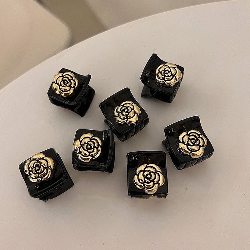 1ชิ้นเวอร์ชั่นเกาหลีสไตล์ใหม่ดอกเคมีเลียขนาดเล็กคว้าคลิปมินิขนาดเล็กเรียบคลิปเจ้าหญิงกิ๊บฉลามหญิงคลิปกิ๊บ