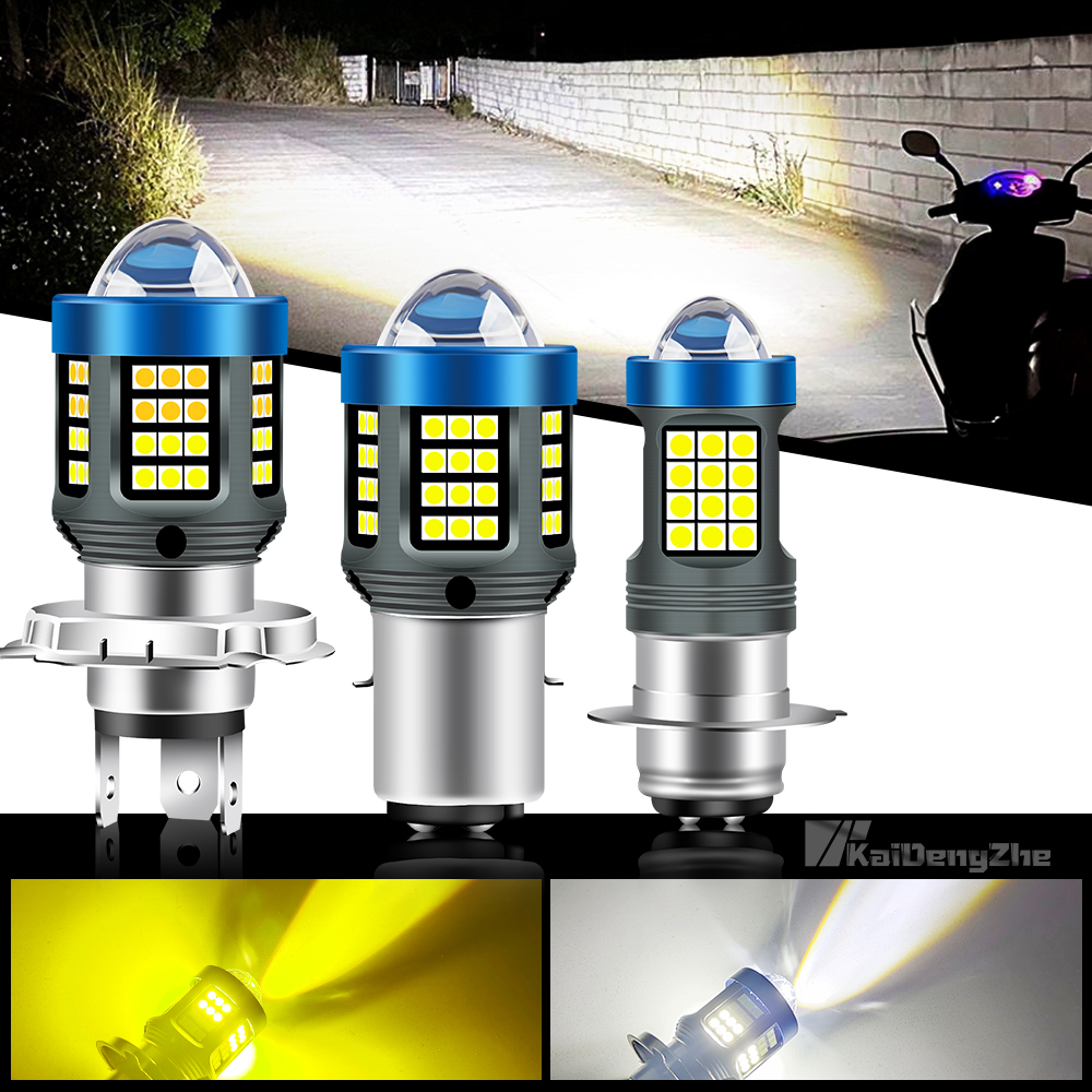 12v-80v H4 BA20D P15D 66SMD 2 สีรถจักรยานยนต์ไฟ Led 3000LM H6 สูง/ต่ํา Led ไฟหน้ารถจักรยานยนต์สําหรับรถจักรยานยนต์ไฟฟ้า