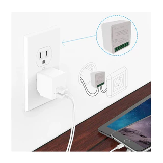 สวิตช์อัจฉริยะทํางานร่วมกับ Tuya Switch 16A Mini DIY ไฟ LED รองรับแอพชีวิตอัจฉริยะทํางานร่วมกับ Google Home