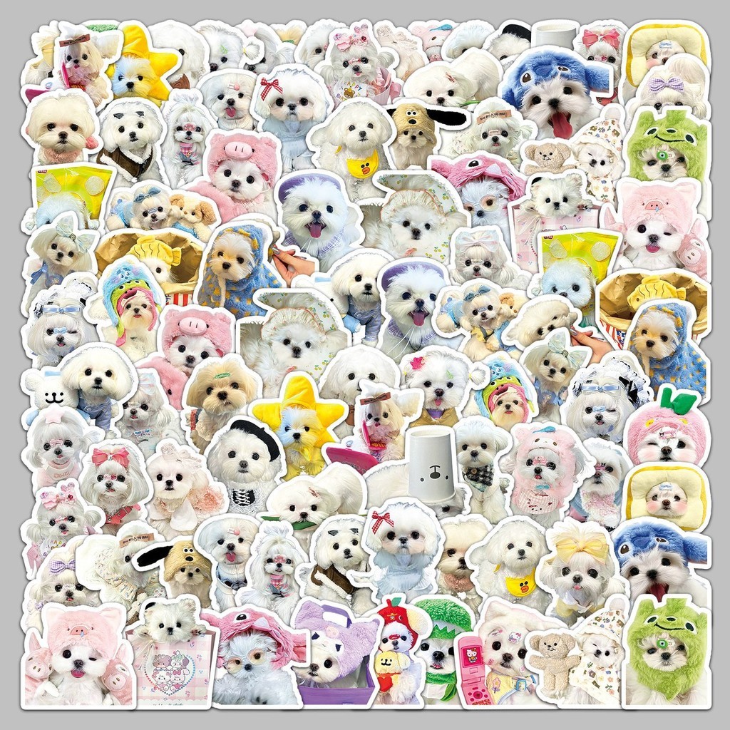 50ชิ้น หมามอลตาชุดสติ๊กเกอร์กราฟฟิตีสําหรับกระเป๋าเดินทางกรณีโทรศัพท์มือถือแล็ปท็อปหมวกกันน็อคสเก็ตบอร์ดสติกเกอร์ตกแต่งกันน้ํา ทําเอง สร้างสรร
