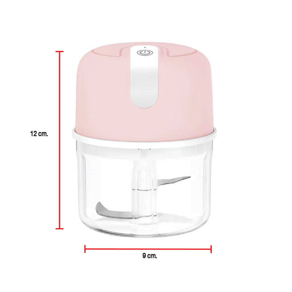 เครื่องปั่นกระเทียม พริก มินิไร้สาย USB 250ml ปั่นละเอียด ประหยัดไฟ ใช้งานง่าย - รูปที่ 2