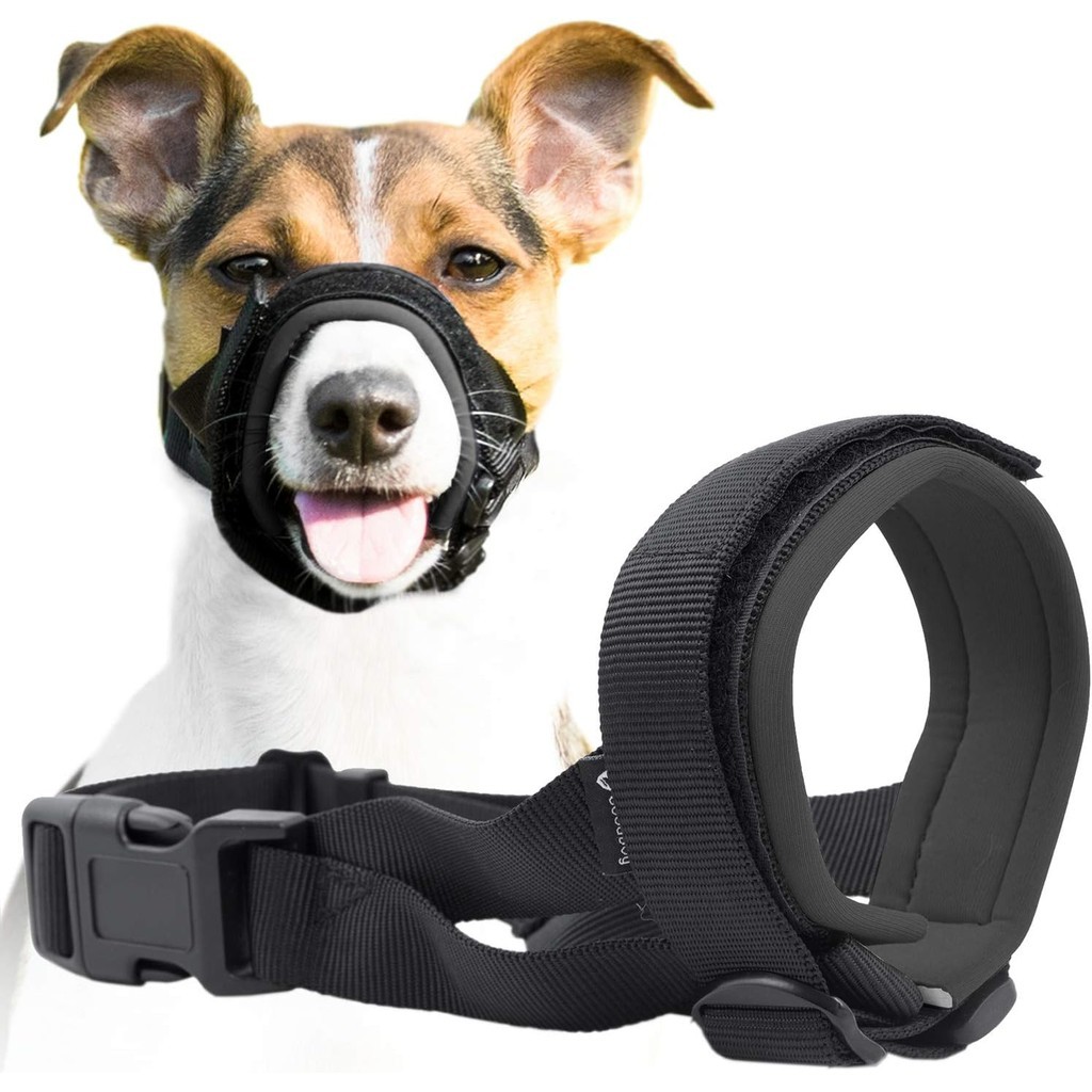 Mp006soft Breathable Dog Muzzle - Anti-Biting & Anti-Barking - สายรัดปรับได้สําหรับ Custom Fit - ฝาครอบปากสัตว์เลี้ยงที่ปลอดภัยสําหรับการฝึกอบรมและการผจญภัยกลางแจ้ง