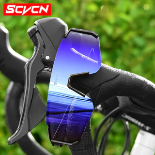 Scvcn ยูวี400 แว่นตากันแดดสําหรับขี่จักรยานสําหรับผู้ชายฤดูร้อนกีฬากลางแจ้งแว่นตาจักรยานป้องกันมีสไตล์และความสะดวกสบายสีดํา
