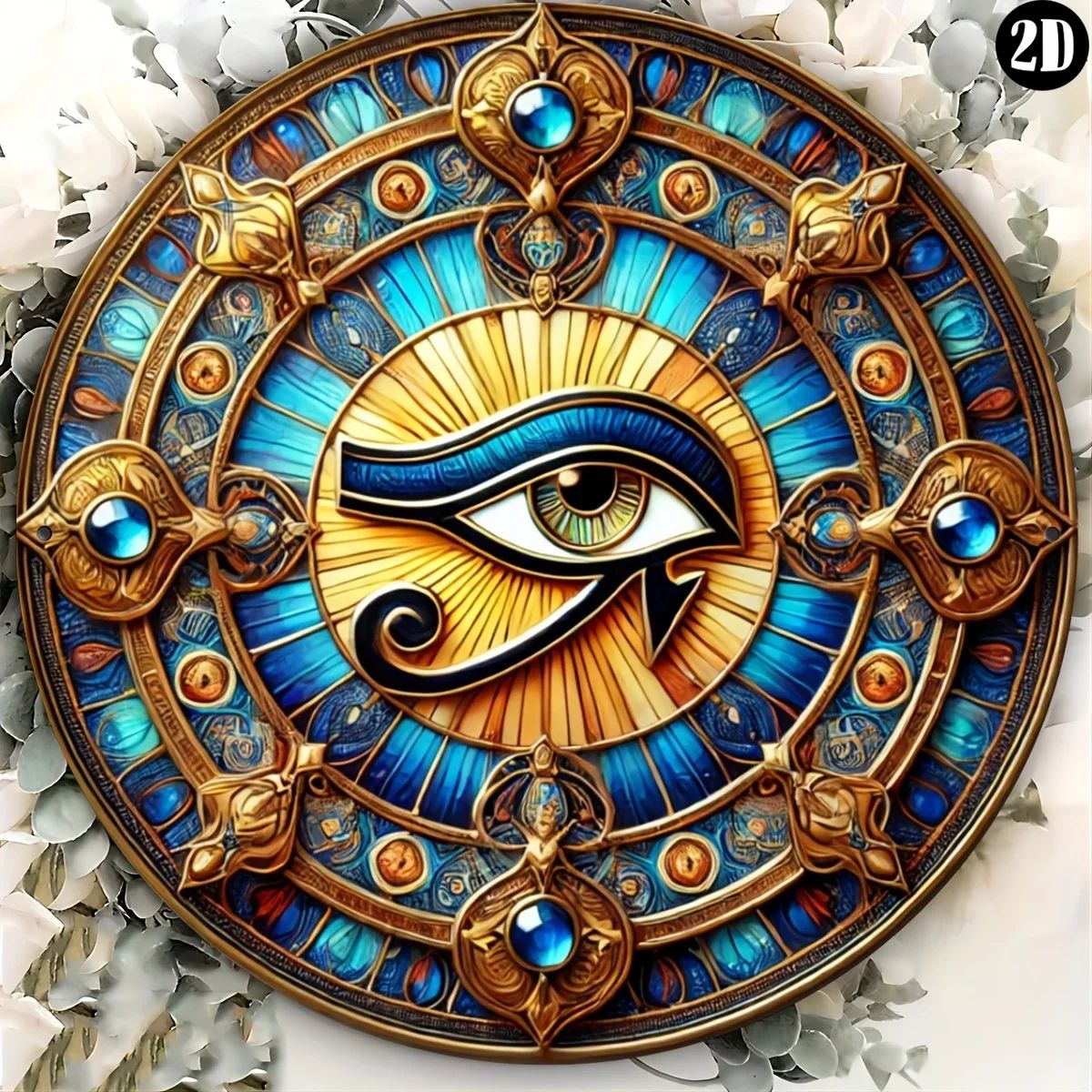 Vintage Eye of Horus Iron Wall Decor อุปกรณ์ตกแต่งบ้าน Aesthetic 20  20 ซม. 1 ชิ้น