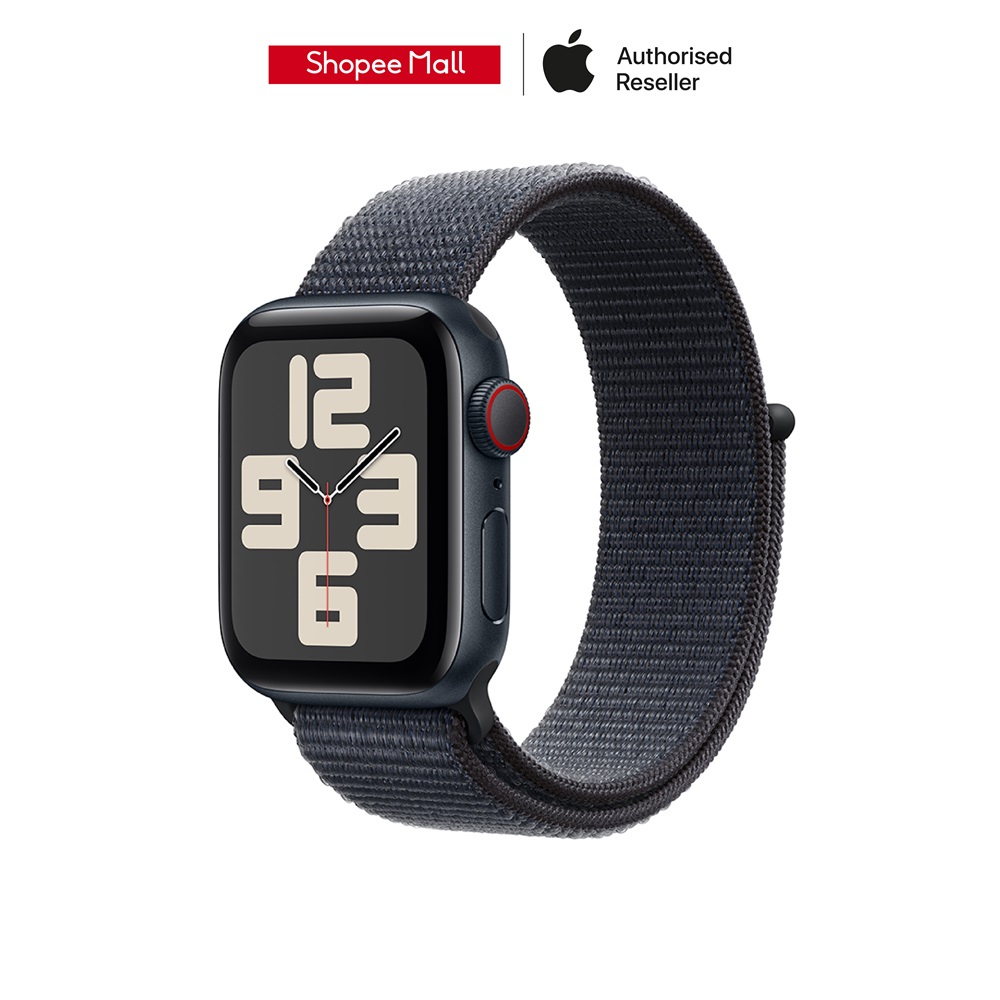 Apple Watch SE (2024) GPS + Cellular Aluminium Case with Sport Loop (เลือกสีตัวเรือนและขนาดได้)