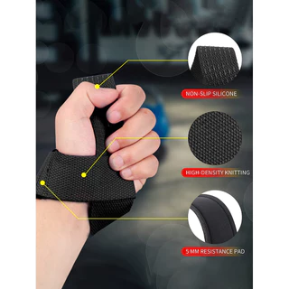 สายรัดกันลื่นยกน้ําหนักซิลิโคนจับข้อมือสนับสนุนสําหรับ Deadlifts Cross Training ปีใหม่ยิมซีซั่น