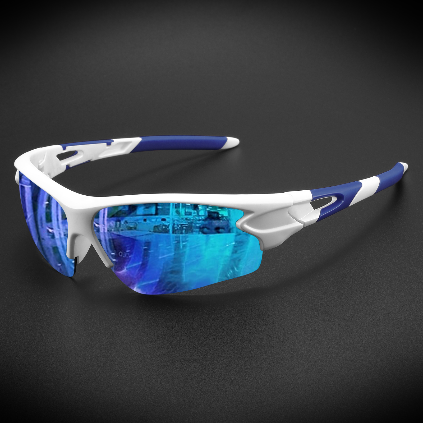 แว่นตากันแดดกีฬาแบบไม่มีขอบรุ่น Featherlight Semi-Rim เลนส์ปริซึม UV400 สำหรับวิ่ง ปั่นจักรยาน และการเดินทางระดับโลก สวมใส่ได้ทุกเพศทุกวัย พร้อมป้องกัน Chroma Armor ตลอดทั้งวัน - รูปที่ 3