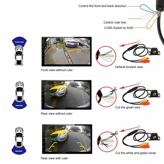กันน้ํา 170o กล้องมองหลังรถยนต์ - HD Night Vision AHD/CVBS Dual Purpose Fisheye
