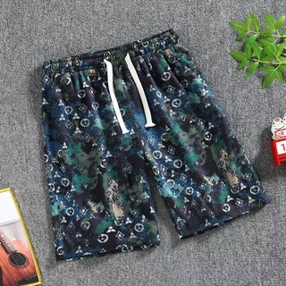 กางเกงขาสั้นผู้ชาย ผู้หญิง Unisex เอวยางยืด ใส่สบาย Free Size (หลายลาย/หลายสี)