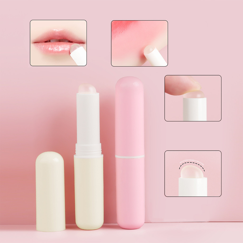 แปรงทาปาก, 1 ชิ้นพลาสติกน่ารักครอบคลุมแบบพกพาสําหรับ Smoother & Fuller Lip Appearance แปรงแต่งหน้าสําหรับทํา Supply