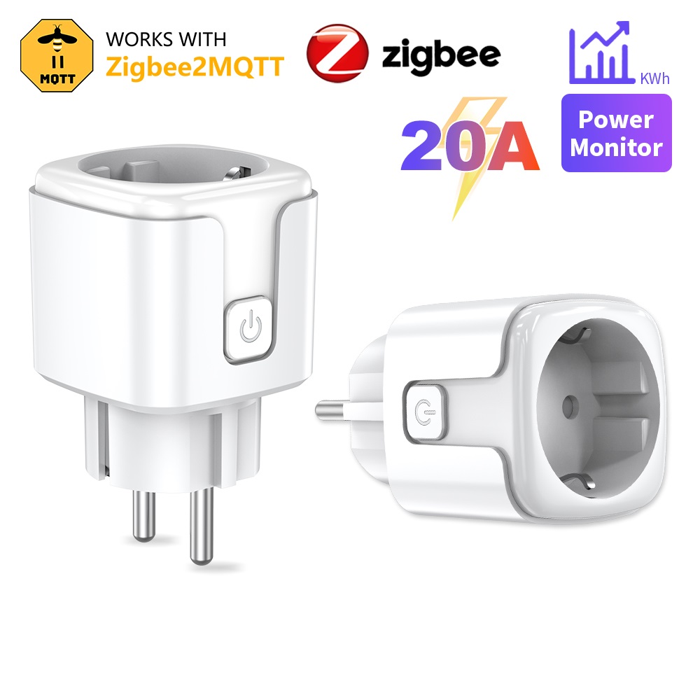 Zigbee2MQTT ปลั๊กอัจฉริยะ Zigbee 3.0 EU 20A พร้อมมาตรวัดพลังงานและการควบคุมจากระยะไกล โดยใช้ Home Assistant