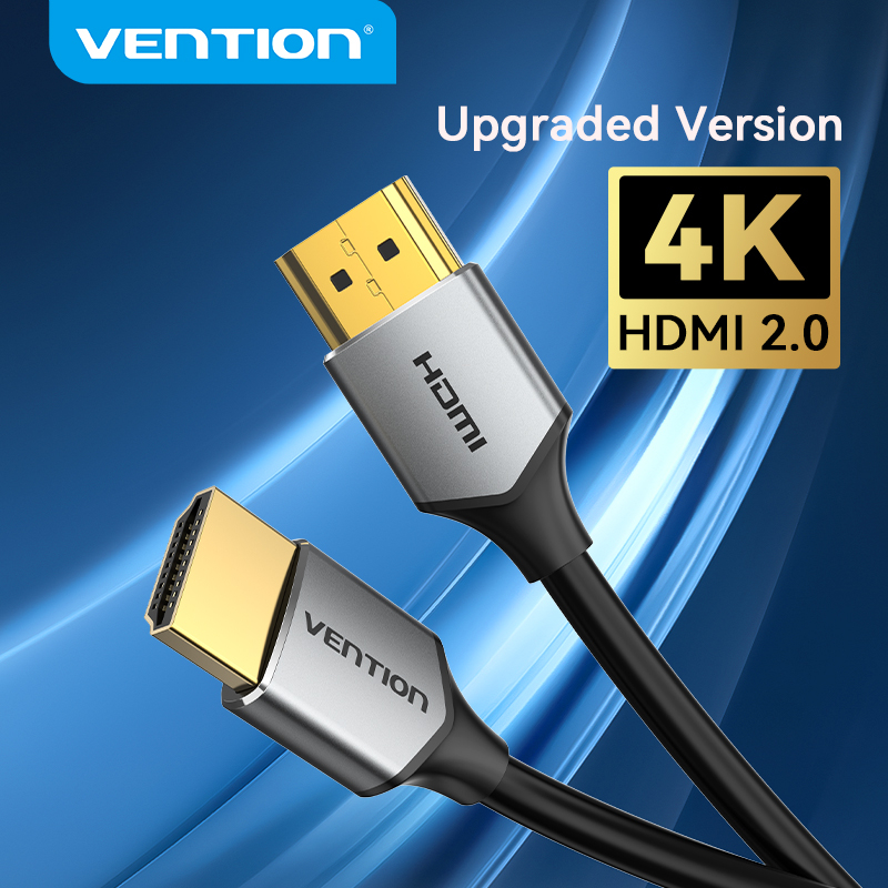 Vention สาย HDMI บางพิเศษ 4K 60Hz HDMI2.0 สายเคเบิล สําหรับ PC Xbox เกมมอนิเตอร์ ตัวผู้ เป็นตัวผู้ HD