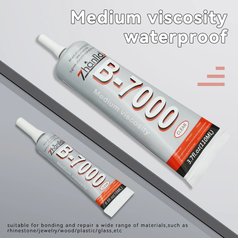 Zhanlida B7000 กาวโทรศัพท์มือถือ, 50/110ML กาวอเนกประสงค์โปร่งใส, ซ่อมเครื่องประดับแก้วหยก DIY งานฝีมือ